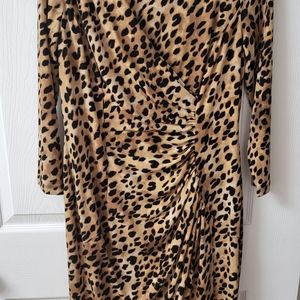 Calvin Klein Leopard Dress Size M
